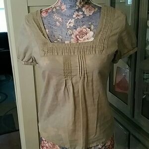 Vintage Gray Cottagecore Top by The Limited sz S